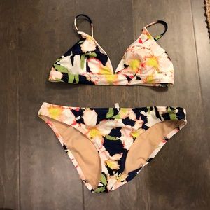 J. Crew floral bikini